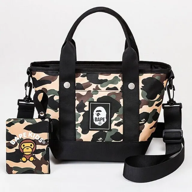 BAPE A Bathing Ape Camo Stroll tote & mini wallet BOOK 2021 AW Free Ship japan