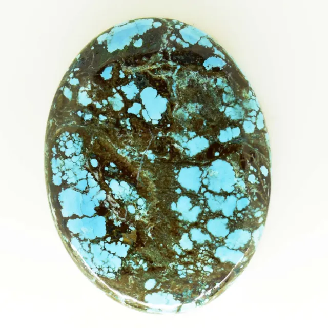 109.45 Ct Arizona Natural Morenci Blue Turquoise Cabochon Certified Gemstone