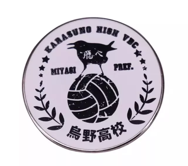 Haikyuu Karasuno High School Volleyball Teams Metal Enamel Pin Badge Haikyu