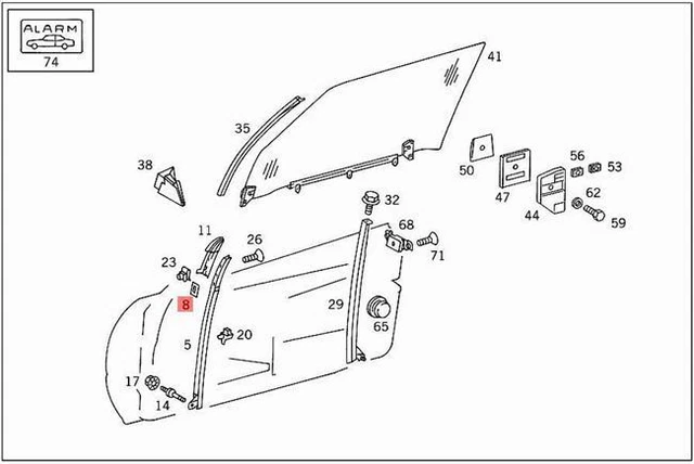 Genuine Mercedes R129 W129 Cabrio Front Hook Cover – OEM 1298800005, 90-Day Warranty