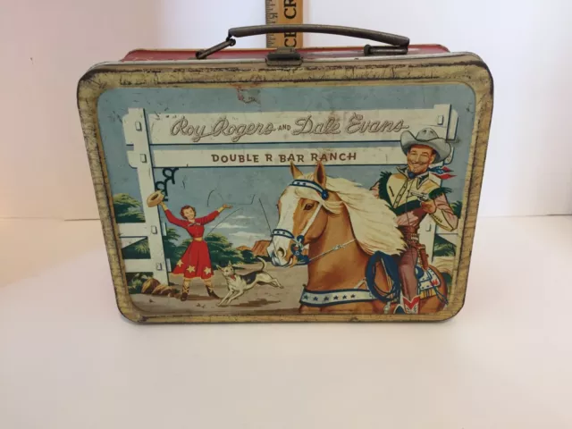VINTAGE ROY ROGERS / Dale Evans Double R Bar Ranch Lunchbox And (2 ...