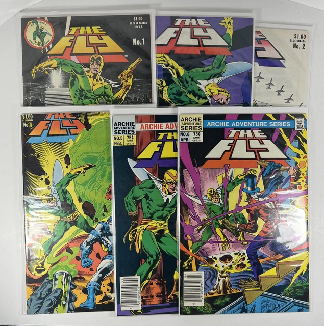 The Fly #1-6 Lot of 6 Red Circle 1983 Jim Steranko Steve Ditko Great Condition!