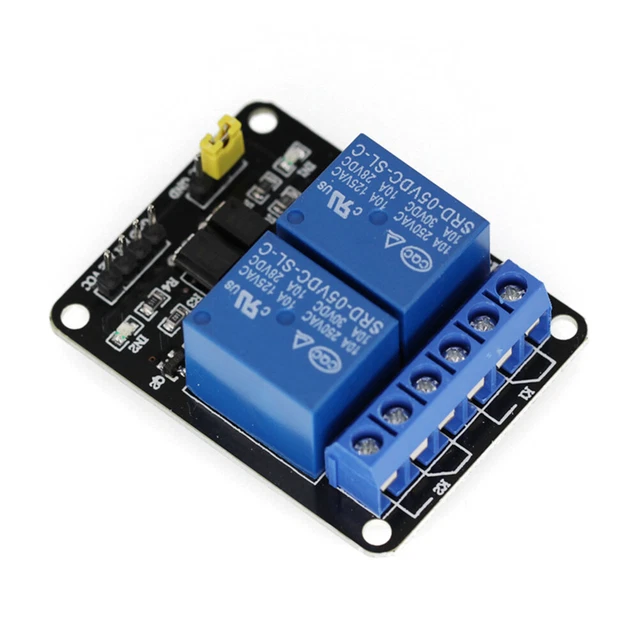 RELAY MODULE LED Indicator Relay Interface Board with Optocoupler (2 ...