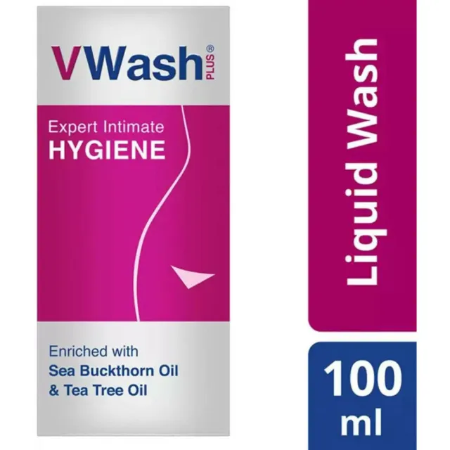 VWash Plus Expert Intimate Hygiene Liquid Wash For Women 100ML (Pack Of 1)