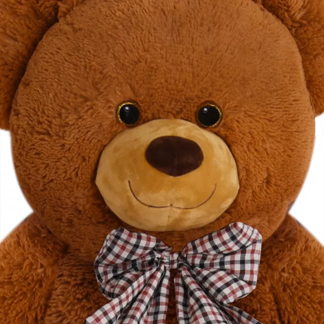 Grand Nounours Géant Ours En Peluche Ourson XL 100 cm Teddy Bear brun 3