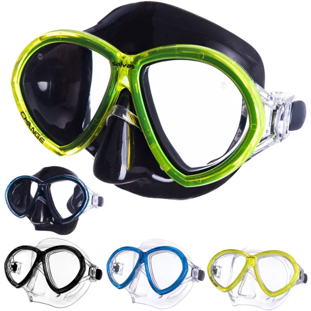 SALVAS Tauch Maske Change Sr Schnorchel Schwimm Brille Anti Beschlag Erwachsene