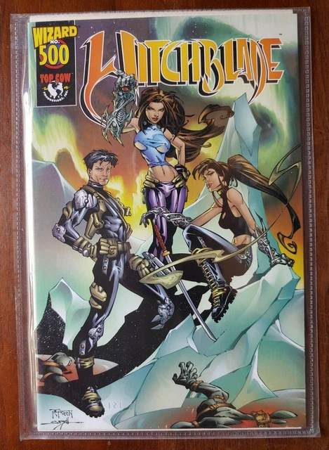 WITCHBLADE # 500 WIZARD special limited edition with COA Top Cow 1998 NM