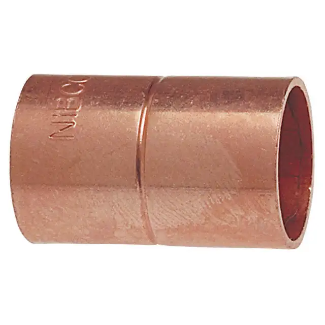 NIBCO 600RS 2 Coupling with Stop,Wrot Copper,2",CxC
