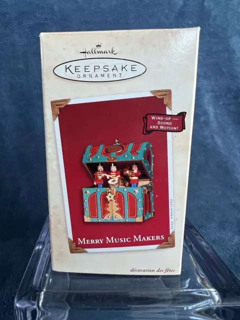 2002 Hallmark Keepsake “Merry Music Makers” Christmas Ornament Wind-up-Sound- @