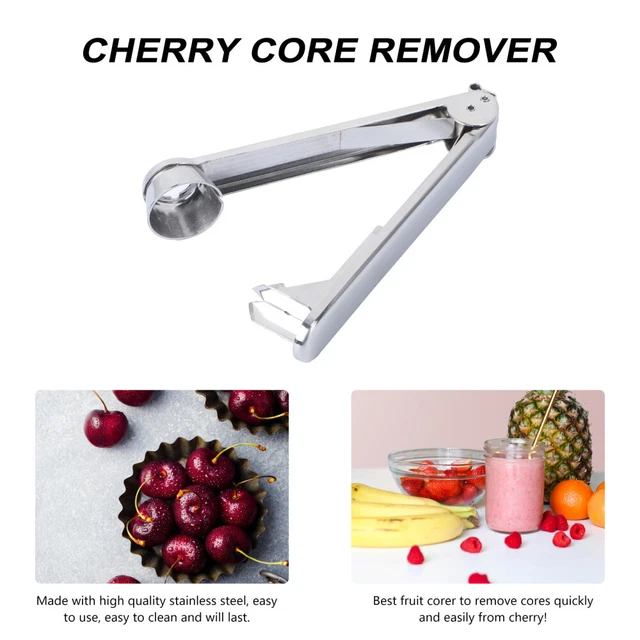 Vide-pomme Rouge 2 Pièces - Coupe-pomme En Acier Inox 304 Avec Lame Dentelée