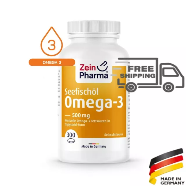 Omga-3 500 mg (300 glules) 90 mg EPA et 60 mg DHA ZEINPHARMA