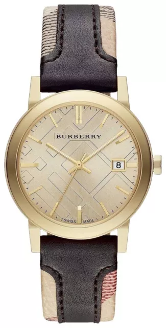 New Burberry The City Check Bu9032 Watch