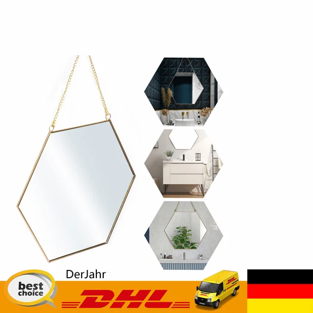 Specchio Barocco Da Parete 60x80 Cm | Design 3D In Rilievo | Stile Vintage Per Ingresso, Bagno E Soggiorno