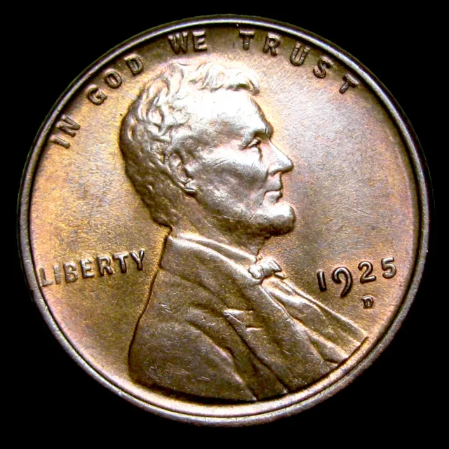 1925-D Lincoln cent Wheat Penny ---- Gem BU+ Condition Coin ---- #RR845