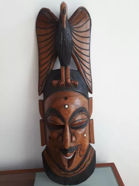 Maschera africana in legno 