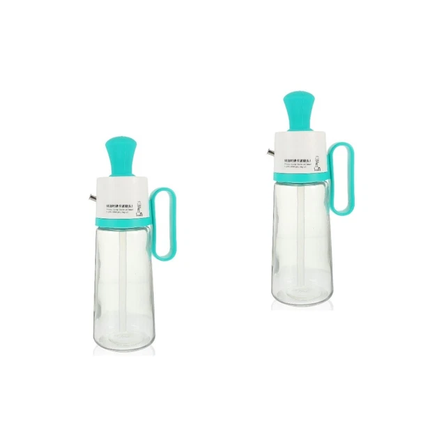 2 piezas Botella de aceite de cepillo Vidrio Salsa de soja Botella de salsa de soja Aceite de vidrio