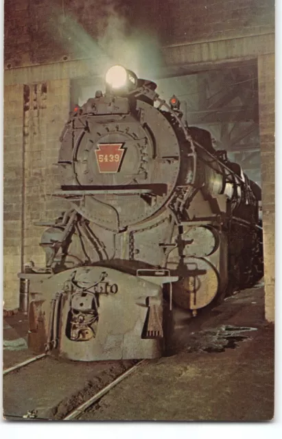 Pennsylvania STEAM 5439 RR~Locomotive Railroad Train New Jersey Chrome Postcard