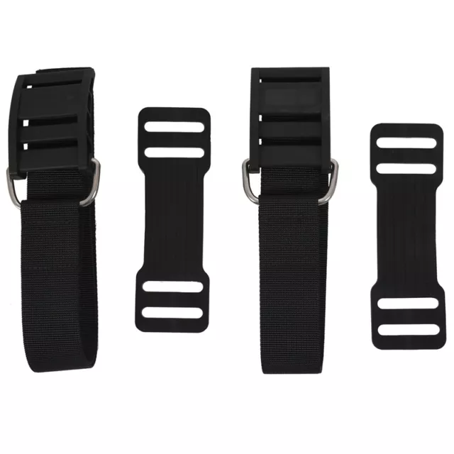 2Pcs Scuba Diving Tank Strap BCD Tank Strap Band Weight Webbing Belt with8645