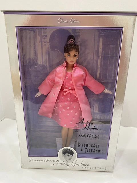 Vtg Barbie Audrey Hepburn Breakfast at Tiffany’s Holly Golightly Doll 1998 Pink