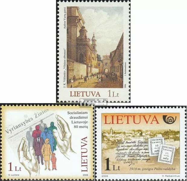 Lituanie 898,899,917 (complète.Edition.) neuf avec gomme originale 2006 album, d