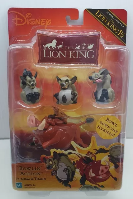 THE LION KING Bowlin Action Pumbaa Timon Hasbro Figure 2003 NIB Hyenas Disney 225.00 PicClick AU