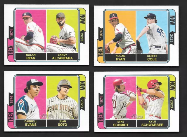 2023 Topps Heritage Then & Now  U Pick em Favorite Player Complete your set