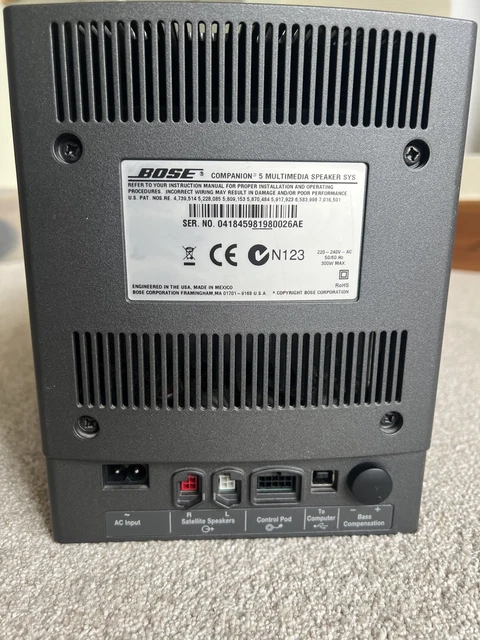 BOSE COMPANION 5 Multimedia Speaker System £167.09 - PicClick UK
