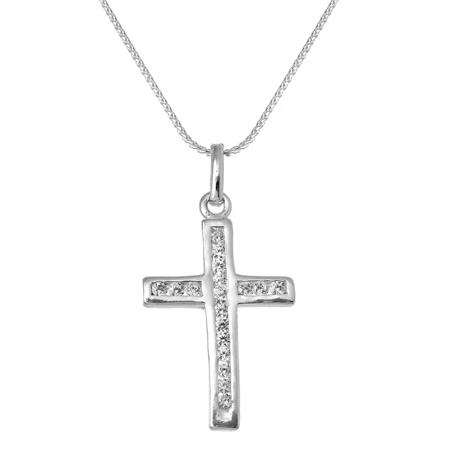Pendentif Croix Des Templiers Avec Couronne Et Lys - Argent 925 Sterling - Style Gothique - MyRingShop
