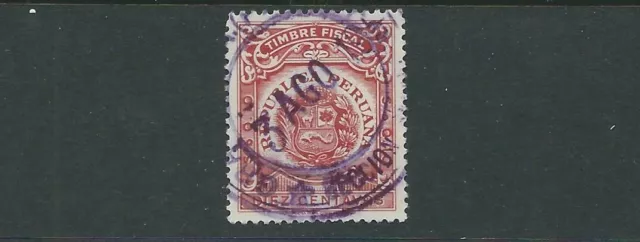 PERU circa(?) REVENUE, TIMBRE FISCAL nice cancel