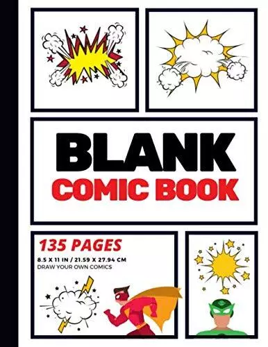 Blank Comic Book: Create Your Own Comic Strip, Blank Comi... by Lightning, Arnie