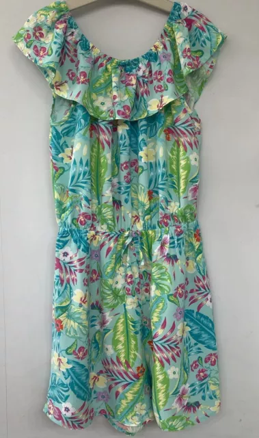Primark Floral Playsuit Age 14-15 Years Excellent Condition