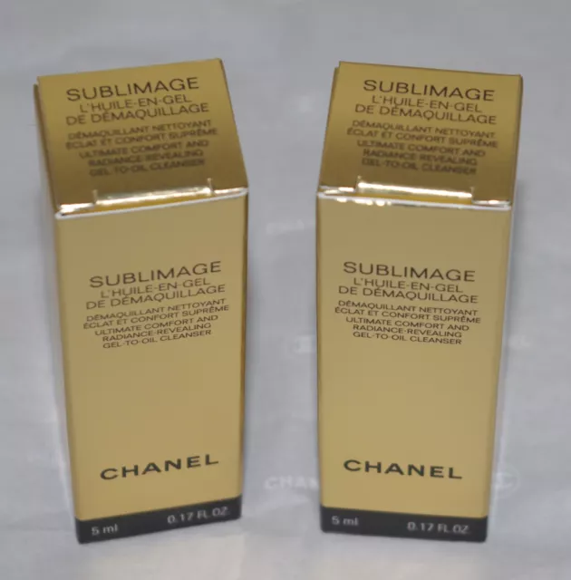 NEW Chanel Sublimage Ultimate Comfort & Radiance Gel-to-Oil Cleanser 12x5ml  NEW