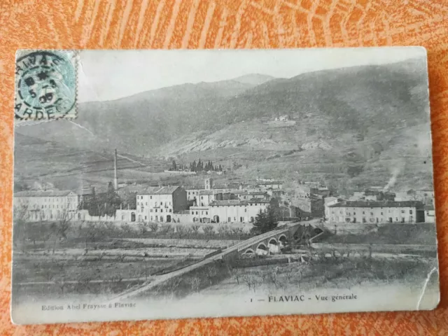 Cpa Flaviac Vue Générale