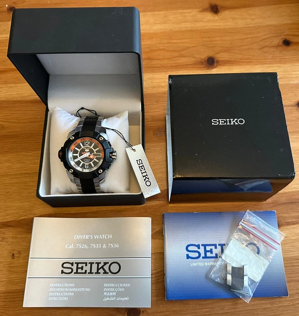 SEIKO 5 SPORTS Atlas Compass Automatic 200m Divers Watch..Full Set
