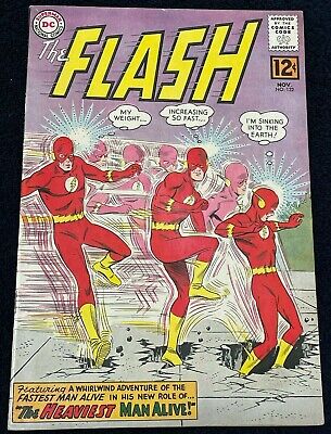 The Flash #132 (Nov 1962) ✨ The Heaviest Man Alive ✨ DC Comics Comic Book