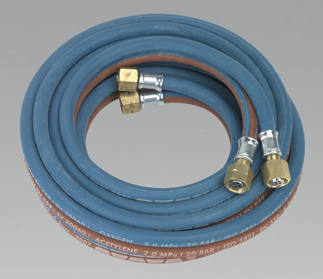 Sealey SGA5 Double Tuyau Caoutchouc Set Oxy-Acetylenique 4.5mtr