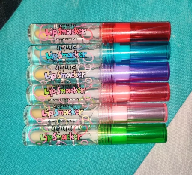 Bonne Bell Lip Smackers Rare 6 Lot Balms Liquid Glosses Originals Bubble Font