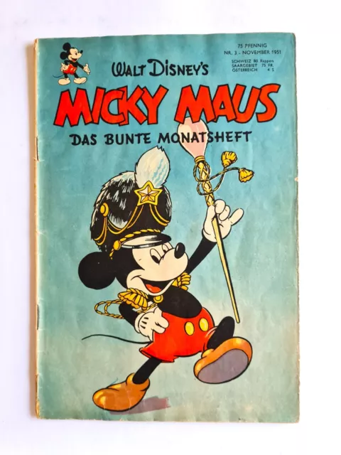 Micky Maus Heft Nr.3  Original Ehapa 1951            2596