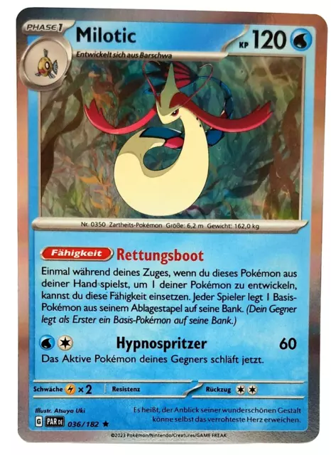 Pokemon Karte: Milotic Holo 036/182 Paradoxrift Deutsch NM