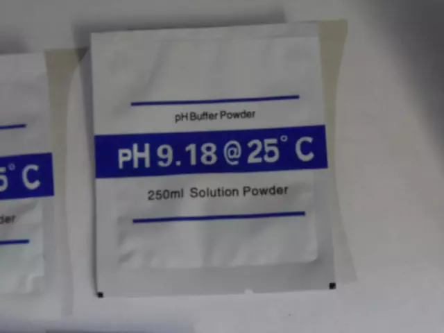 2x PH SOLUTION BUFFER 9.18  PISCINE SERRE HYDROPONIE PHMETRE CALIBRAGE