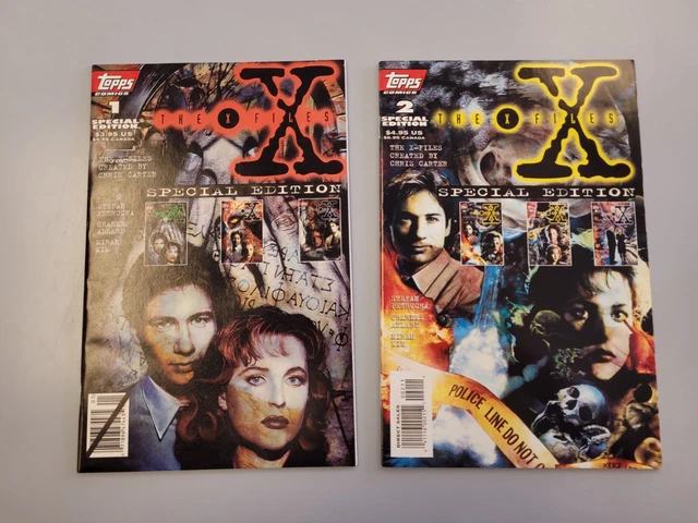 The X-Files: Special Edition #1 & #2 (1995, Topps Comics) Reprints 1-6