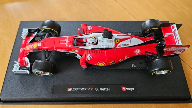 Bburago F1 Ferrari SF16-H Sebastian Vettel versenyautó makett 1/32 vásárlás a Játékshopban