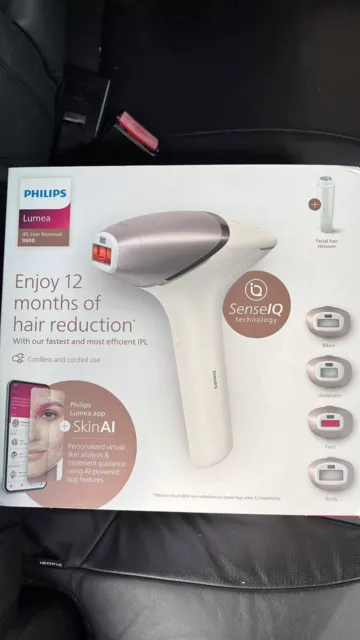 PHILIPS LUMEA IPL 9900 IPL hair removal device BRP958/00 with SenseIQ Only  £299! £299.00 - PicClick UK