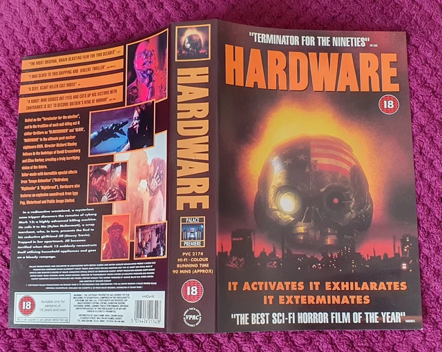 HARDWARE VHS PALACE Premiere Video Post Cert scifi Terminator big box