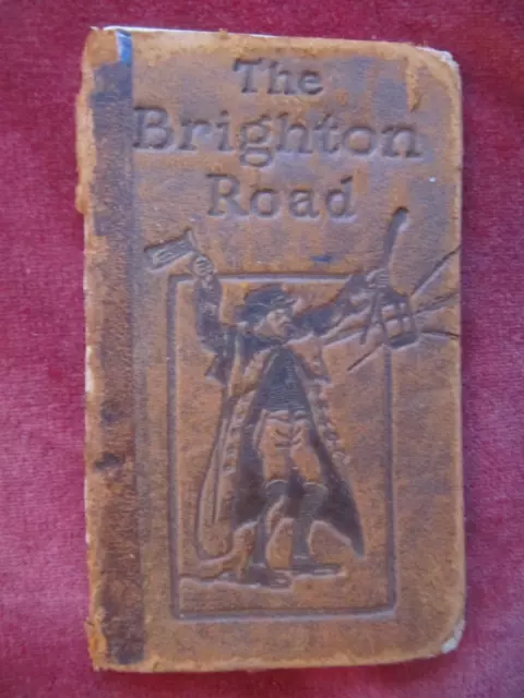 Vintage Brighton to London road and rail map c1850 - Very rare