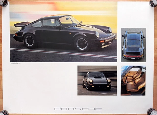 original Porsche Plakat Poster "Porsche 911 Carrera" 80er Jahre G-Modell