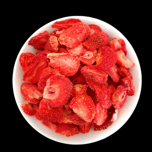 FREEZE DRIED STRAWBERRY SLICES 100% Natural Dehydrated Fruits No Added ...