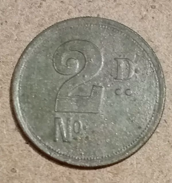 Old 2d Token Coin - R H Hovenden & Sons London UK / South Africa Connection ?