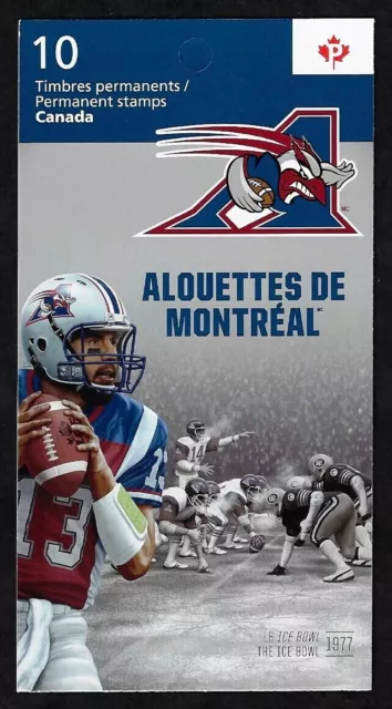 Canada Stamps Booklet of 10,CFL Alouettes Football #2576a BK507 MNH