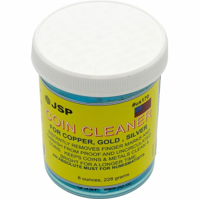 Coin Cleaner Gold Bullion Jewelry Metal Cleaner 8oz with basket JSP